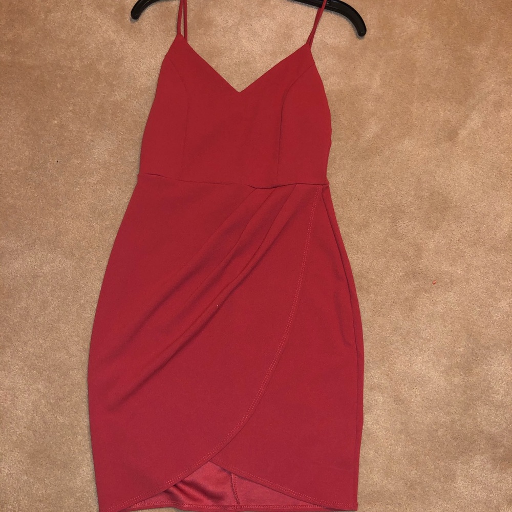 NWOT Red Rust Sleeveless Dress - Picture 2 of 5